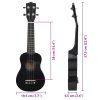 Set soprano ukulele s obalem pro děti černé 23" 70152