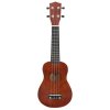 Set sopránové ukulele s obalem pro děti tmavé dřevo 23" 70150