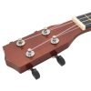 Set sopránové ukulele s obalem pro děti tmavé dřevo 23" 70150