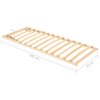 Lamelový rošt postele s 13 lamelami polohovací čelo 70 x 200 cm 327260