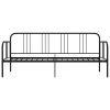 Rám postele bez matrace černý kov 90 x 200 cm 324749