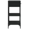 Konzolový stolek černý 75 x 34,5 x 75 cm kompozitní dřevo 833408