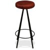 Barové stoličky 2 ks pravá kůže 245443