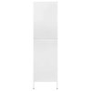 Šatní skříň bílá 90 x 50 x 180 cm ocel 336251