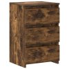 Noční stolky 2 ks kouřový dub 40x35x62,5 cm kompozitní dřevo 815172