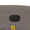 Zvedací masážní polohovací křeslo taupe textil 3206661