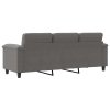 3místná pohovka tmavě šedá 180 cm tkanina z mikrovlákna 359569