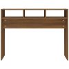 Konzolový stolek hnědý dub 105 x 30 x 80 cm kompozitní dřevo 815941