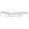 Kovový rám postele bílý 140 x 200 cm 373674