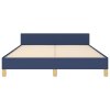 Rám postele bez matrace modrý 140 x 190 cm textil 3125055