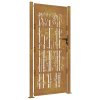 Zahradní brána 100 x 200 cm corten ocel bambusový design 153189