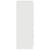 Příborník bílý s vysokým leskem 60x35x98,5 cm kompozitní dřevo 800537