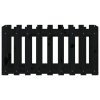 Vyvýšený záhon plotový design černý 100x50x50 cm masiv borovice 832479
