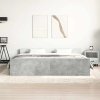 Rám postele s hlavovým a nožním čelem betonově šedý 160x200 cm 3203764