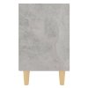 Noční stolky s nohami z masivu 2 ks betonově šedé 40x30x50 cm 805788