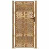Zahradní brána 100 x 200 cm z corten oceli, čtvercový design 153201