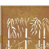 Zahradní brána 100 x 150 cm corten ocel bambusový design 153187