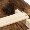 Rám postele bez matrace kouřový dub 75x190 cm kompozitní dřevo 835950