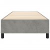 Rám postele s boxspringem světle šedá 90 x 190 cm samet 3121090