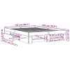 Rám postele bez matrace dub sonoma 140x200 cm kompozitní dřevo 3295473