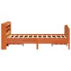 Postel bez matrace voskově hnědá 140 x 200 cm masivní borovice 3306968