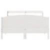 Postel bez matrace bílá 160 x 200 cm masivní borovice 3306961