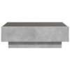 Konferenční stolek s LED betonově šedý 90 x 50 x 30 cm kompozit 847521