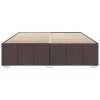 Rám postele bez matrace tmavě hnědý 200 x 200 cm textil 3284863