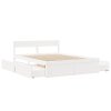Postel bez matrace bílá 150 x 200 cm masivní borovice 3282346