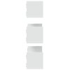 Nástěnné police 3 ks bílé 58 x 18 x 18 cm kompozitní dřevo 853281