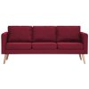 2dílná sedací souprava textilní vínová 276857