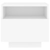 Noční stolky s LED osvětlením 2 ks bílé 40 x 39 x 37 cm 836799