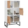 Highboard bílý 70 x 35 x 125 cm kompozitní dřevo 352136