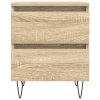 Noční stolek dub sonoma 40 x 35 x 50 cm kompozitní dřevo 826882