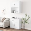 Skříň highboard bílá kompozitní dřevo 3185367