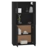 Skříň highboard černá kompozitní dřevo 3185352