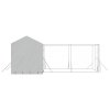 Venkovní psí kotec se střechou stříbrný 6 x 6 x 2,5 m ocel 3190479