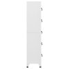 Uzamykatelná skříň světle šedá 38 x 40 x 180 cm ocel 339789