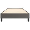 Rám postele s boxspringem šedá 100 x 200 cm umělá kůže 3120686