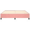 Rám postele s boxspringem růžový 160 x 200 cm samet 3121131