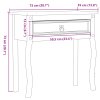 Konzolový stolek Corona 73 x 35 x 73 cm masivní borové dřevo 4002776