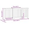 Kryt na radiátor dub sonoma 205x21,5x83,5 cm kompozitní dřevo 852764