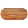 Stolní deska 90 x 40 x 3,8 cm oválná masivní akáciové dřevo 370093