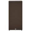 Zahradní úložná skříň hnědá 50 x 55 x 115 cm polyratan 365548