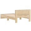 Postel bez matrace s čelem dub sonoma 100 x 200 cm 838619