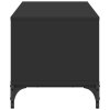 TV stolek černý 102x40x41 cm kompozit a práškově lakovaná ocel 842411