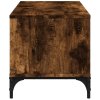 TV stolek kouřový dub 102 x 40 x 41 cm kompozitní dřevo a ocel 842413