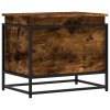 Úložný box s víkem kouřový dub 60x40x51,5 cm kompozitní dřevo 848796