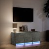 TV skříňka s LED betonově šedá 97 x 34 x 40 cm kompozitní dřevo 852239