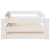 Postel bez matrace bílá 70 x 140 cm masivní borovice 855688
